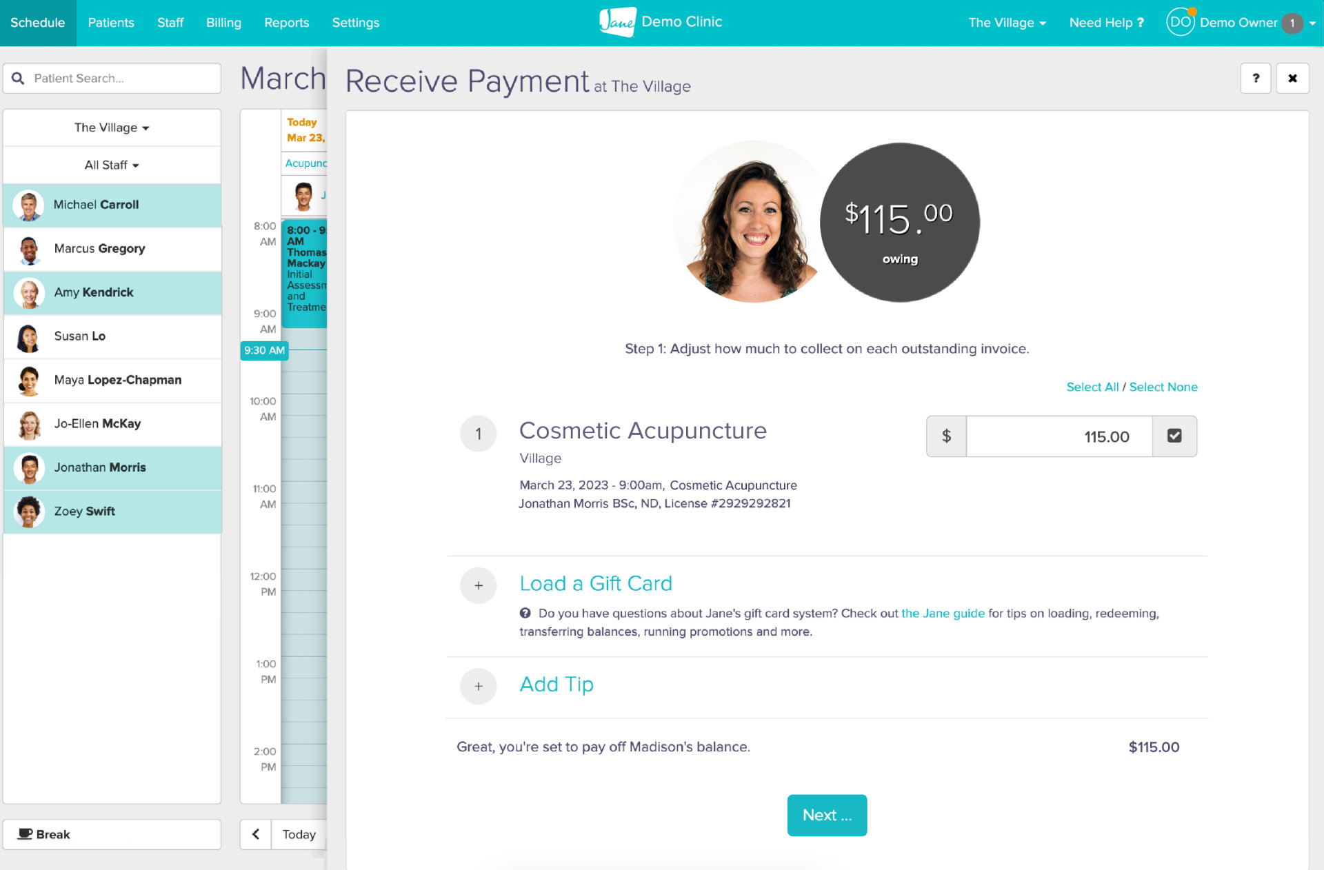 Integrated Payments & Direct Billing